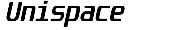 Unispace font preview